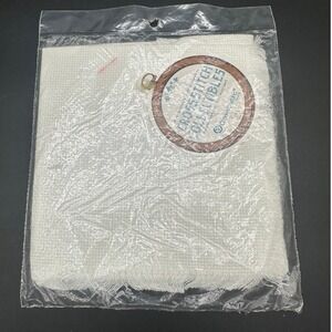 Charles Craft Cross Stitch Collectibles White Aida Cloth Needlework Fabric